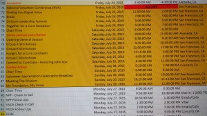My organized chaos of a schedule
